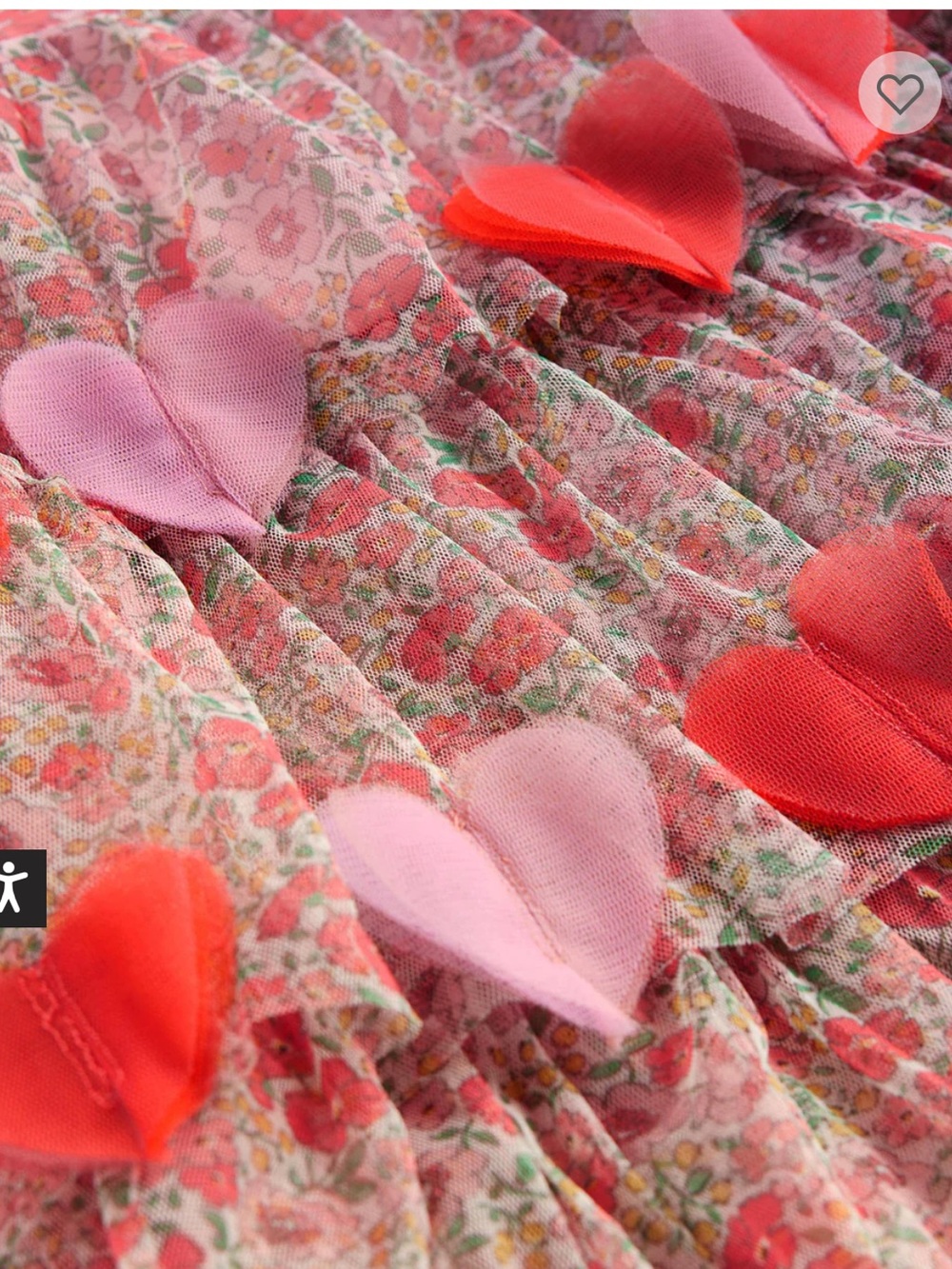 Mini Boden Heart Flutter Floral Party Dress - Picture 2 of 7